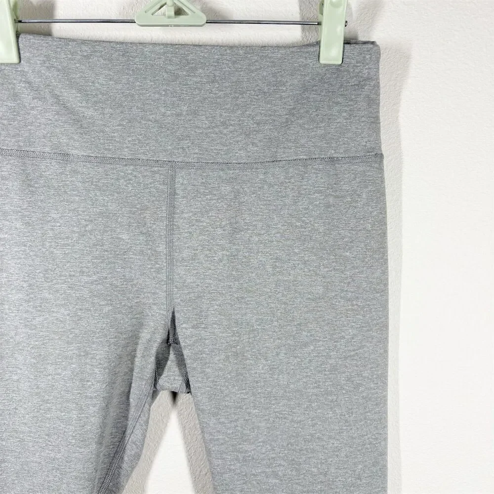 prAna Women's Heavana 7/8 Leggings‎ Size L Heather Gray Soft Yoga Gym Activewear